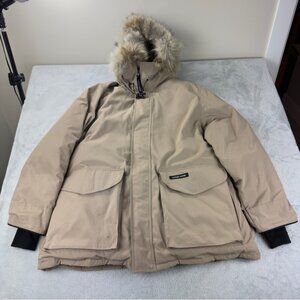 Canada Goose Men's Size 2XL Ontario Heritage Parka 6528M Tan w/Coyote Fur Winter